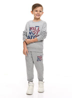 Boys' 2-Piece Sweatshirt And Jogger Set (2 -8 Yrs) Grey