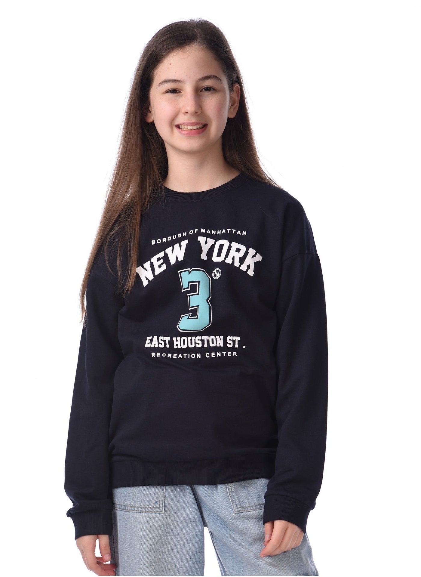 Girls Sweat-Top - Graphic Printed