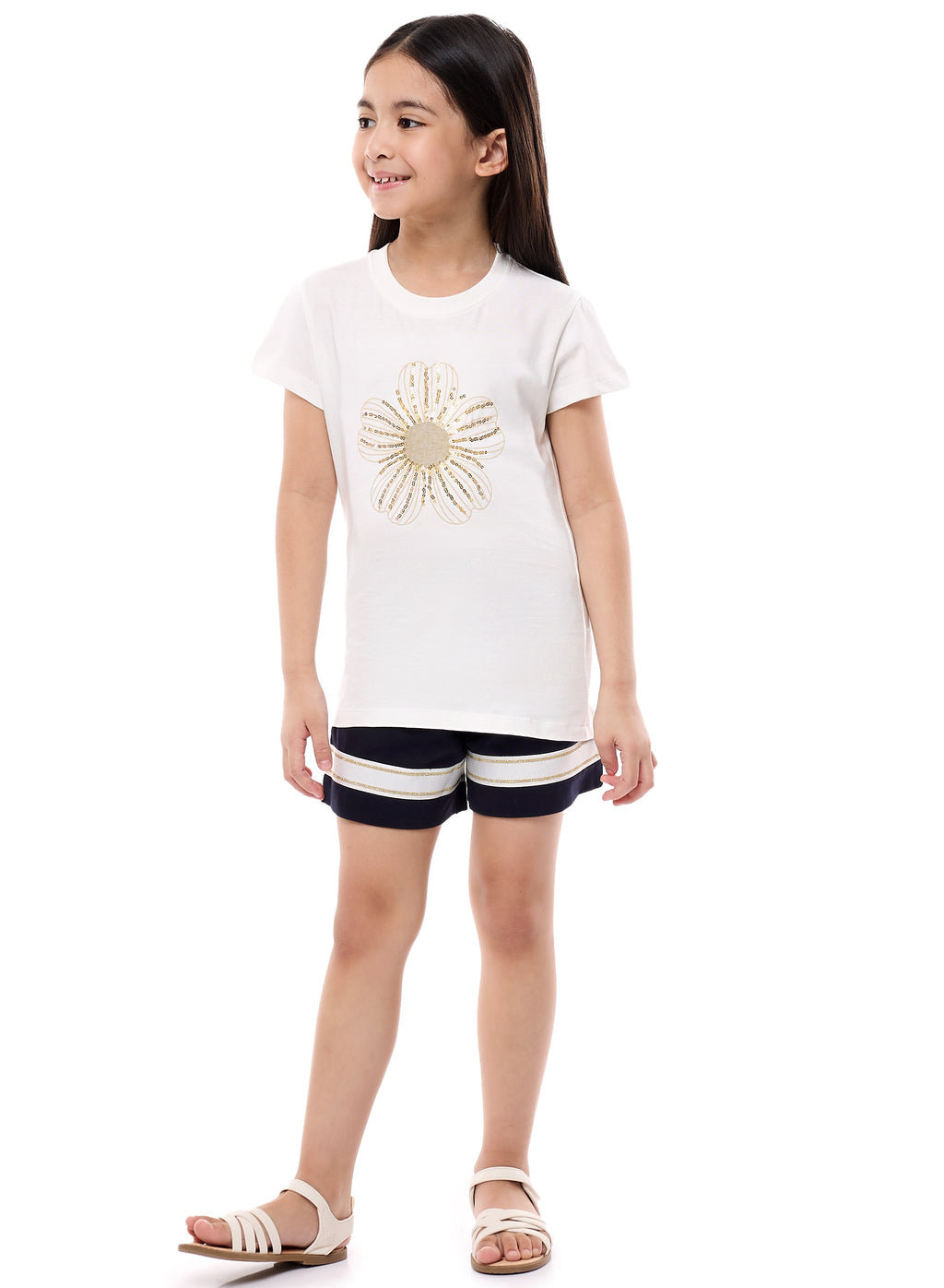 Girls T Shirt Shorts Set