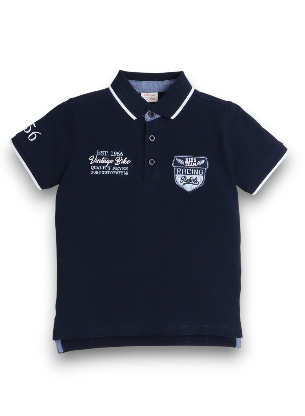 Victor & Jane Senior Boys' Polo T-Shirt “ With Embroidered Label Detail