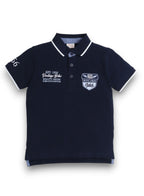 Victor & Jane Senior Boys' Polo T-Shirt “ With Embroidered Label Detail