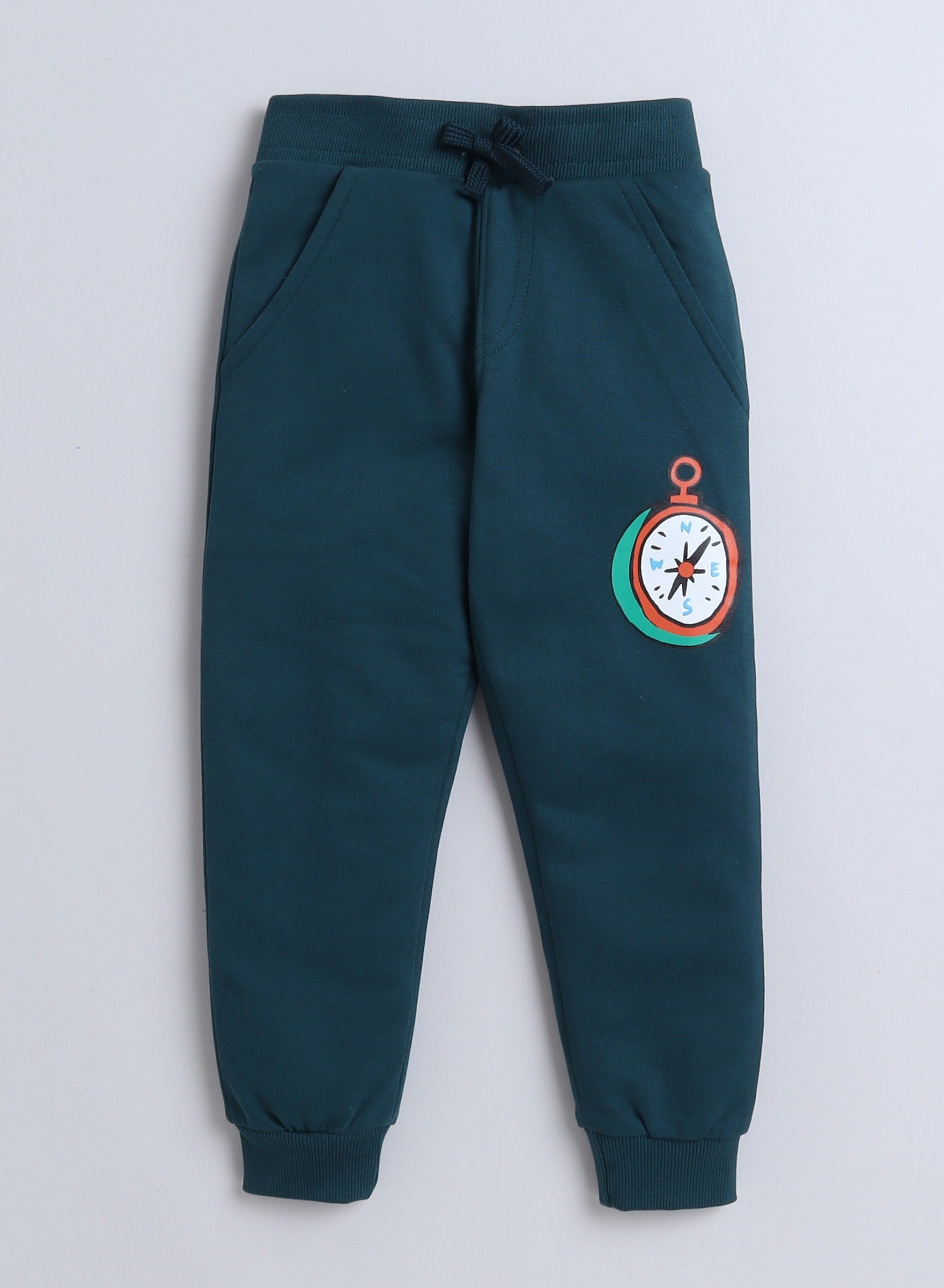 Boys' 3-Piece Set - Stripe Long Tee, Dark Green Fullzipper Hoody Jacket And Dark Green Jogger Sets ,