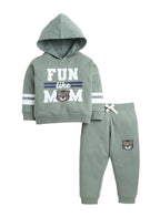 Baby Boys’ 2-Piece Set “ Œfun Like Mom” Hoodie &Amp; Joggers Set