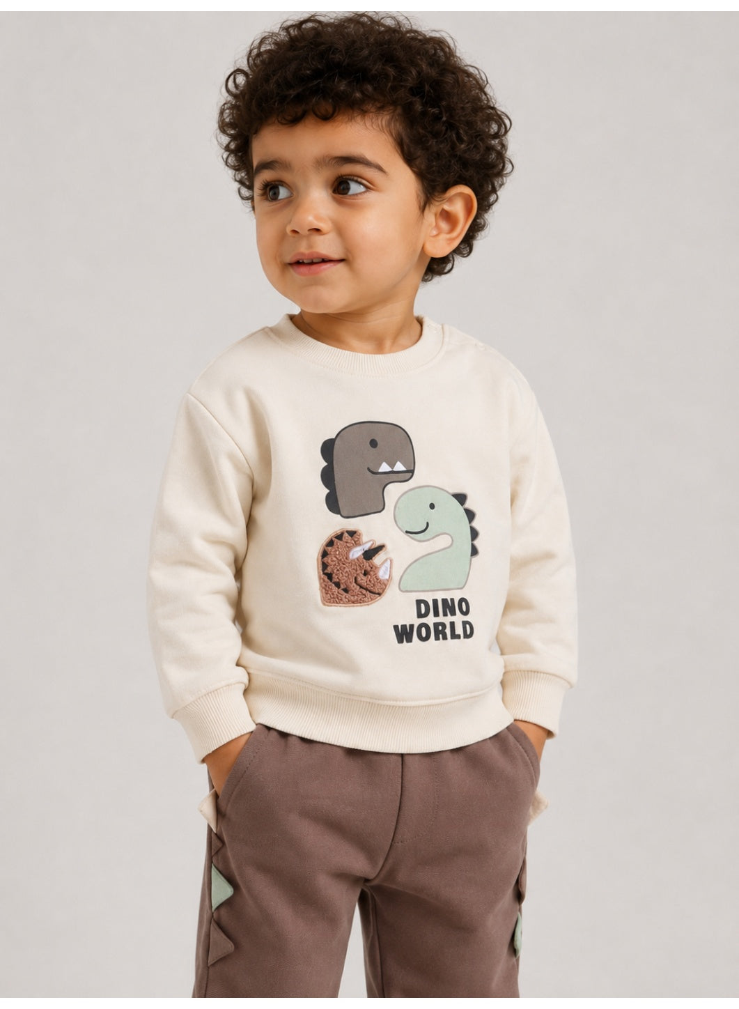 Baby Boys Dino World Sweatshirt & Jogger Pants Set
