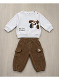 Boys 2-Piece Sweatshirt & Cargo Pants Set