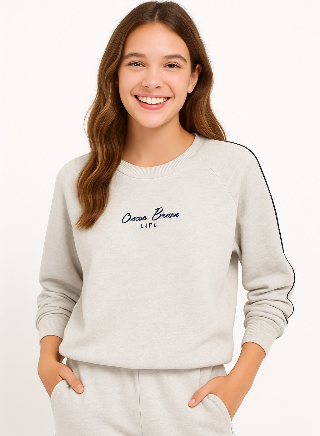 Girls’ 2-Piece Stretch Ribbed Lounge Set