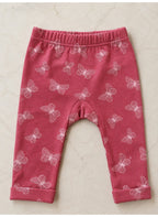 Baby Girls Wrap Bodysuit and Butterfly Print Pants Set with Socks and Headband (4-Piece)