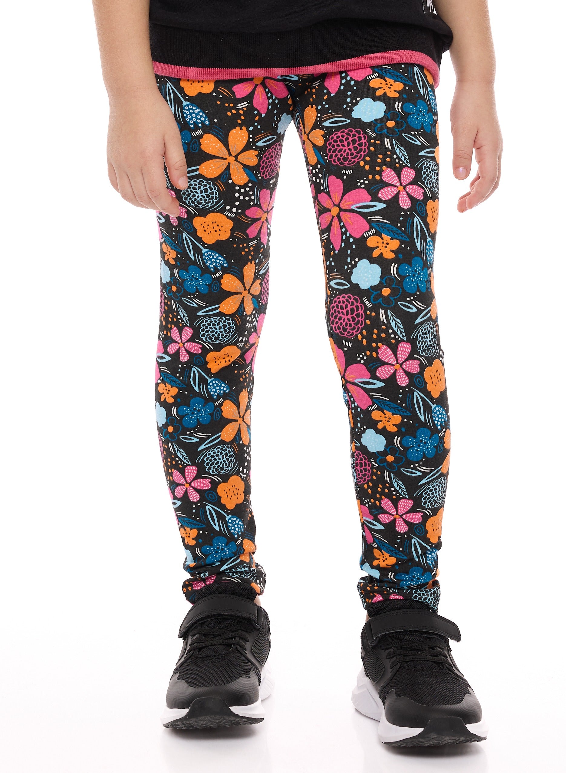 Embellished Top With Floral Printed Legging