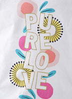 Victor And Jane Love Graphic Fashion T-Shirt - White