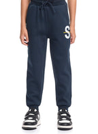 Victor And Jane Cotton Born To Ride Skate Printed Full Sleeves Sweatshirt And Joggers Set - Blue/White