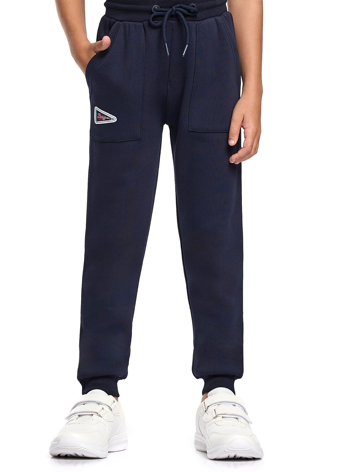 Boys' Red & Navy Winter Fleece Set – Sweatshirt & Jogger with "Make Best Choices" Print