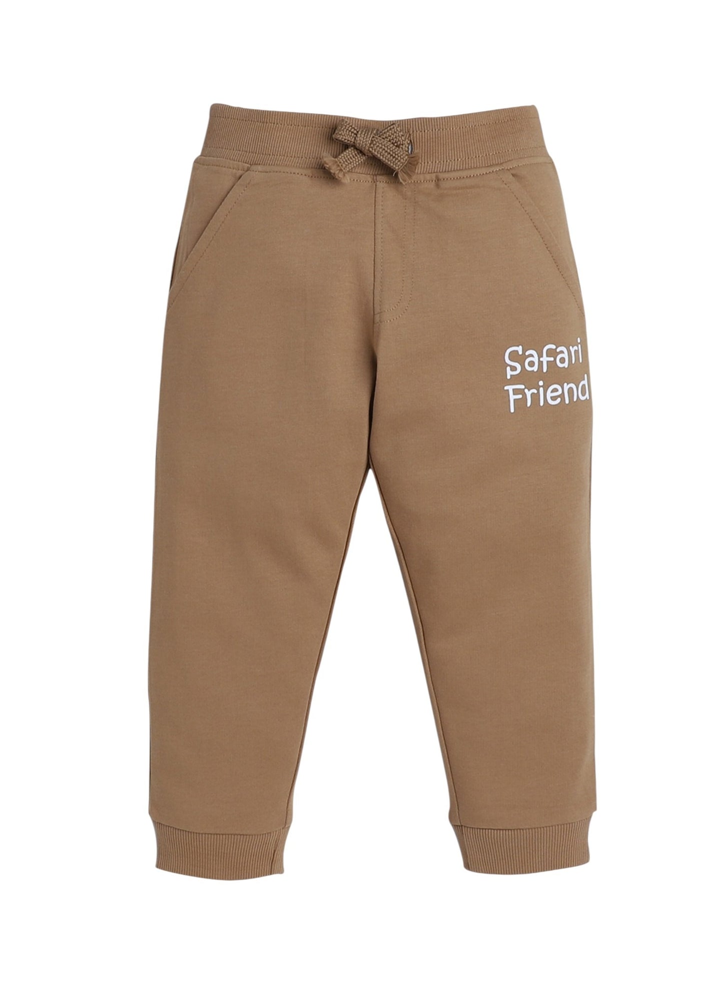Baby Boys’ 2-Piece Set – “Safari Friend” Lion Sweatshirt & Joggers Set