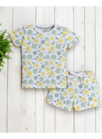 Victor And Jane - All-Over Printed T-Shirt And Shorts Pyjama Set