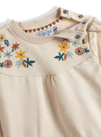 Embroidered Pants Top Set