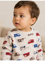 Boys 2-Piece All-Over Print Sweatshirt & Jogger Pants Set