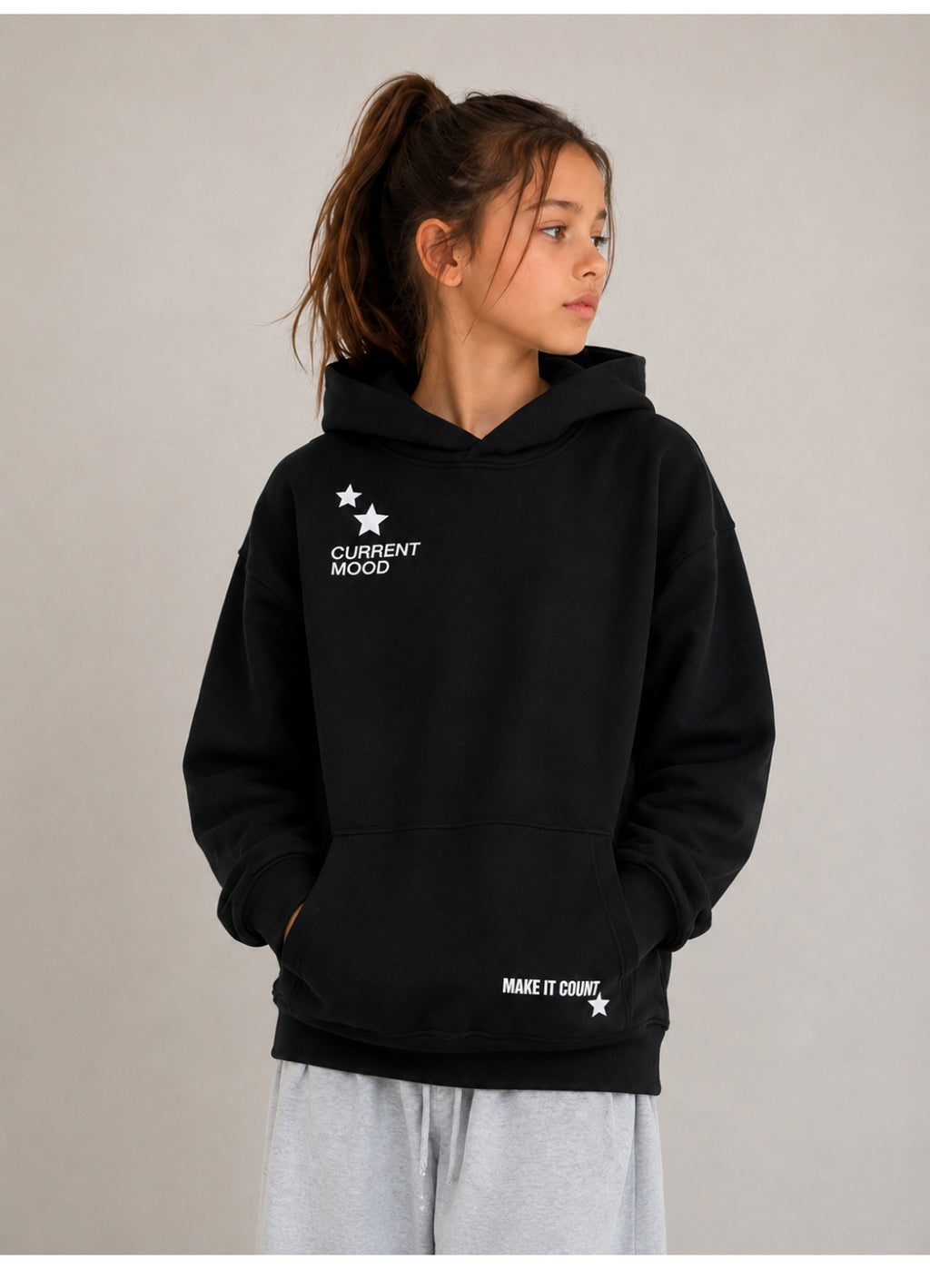Girls Front and Back Design Sweatshirt Hoodie Top