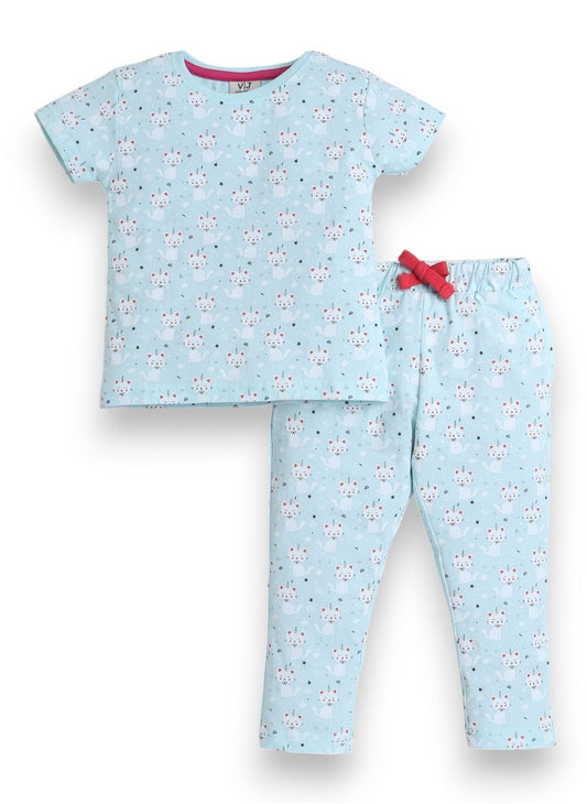 Victor and Jane - All-Over Printed T-shirt and Pyjama Set