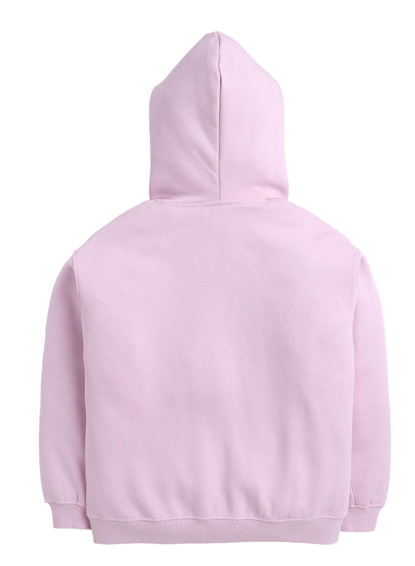 “C'est Magnifique” Graphic Hoodie for Girls – Blush Pink | 100% Cotton Fleece |