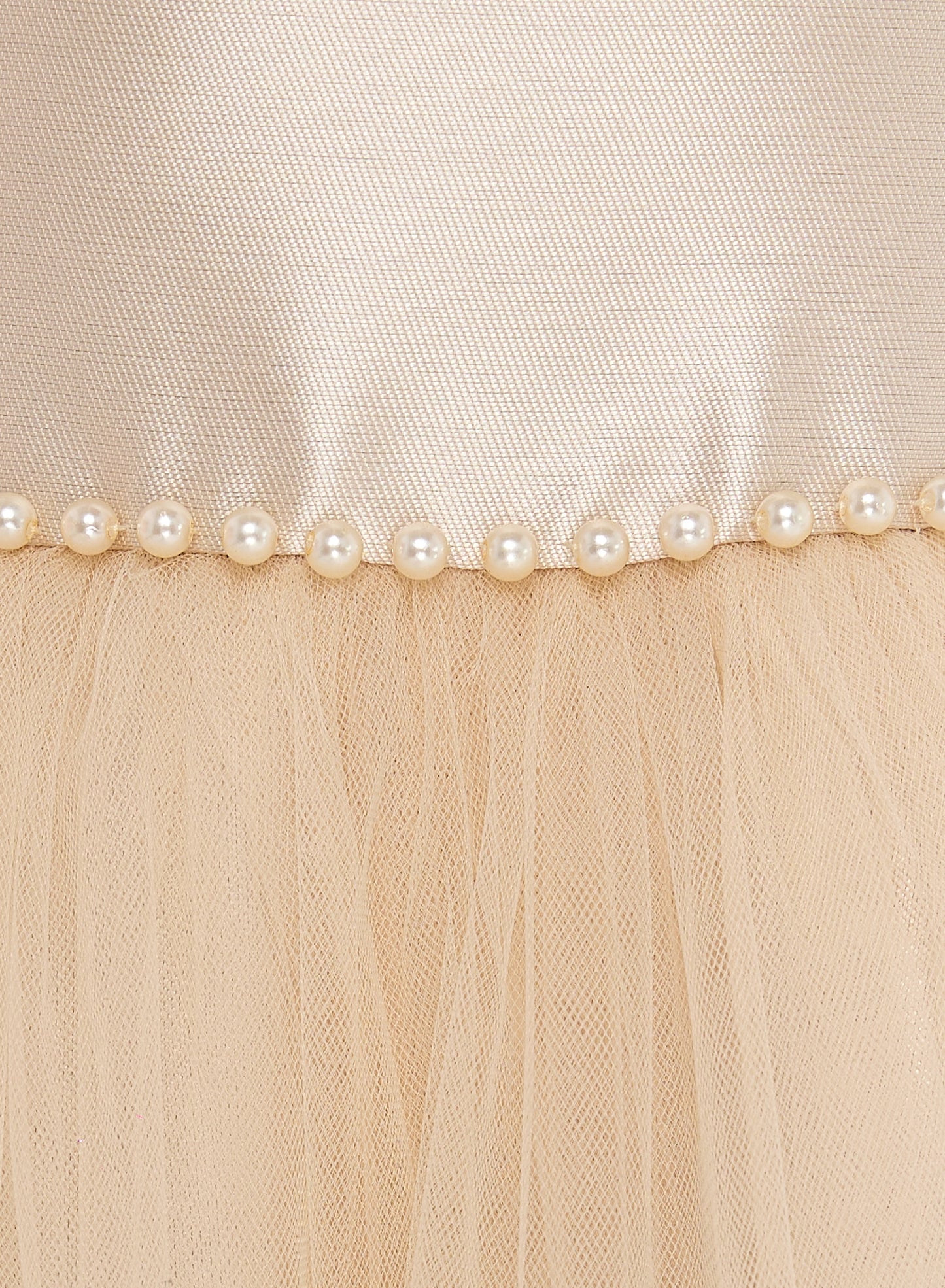 Chic Champagne Satin  Party Dress With Mesh & Decoration