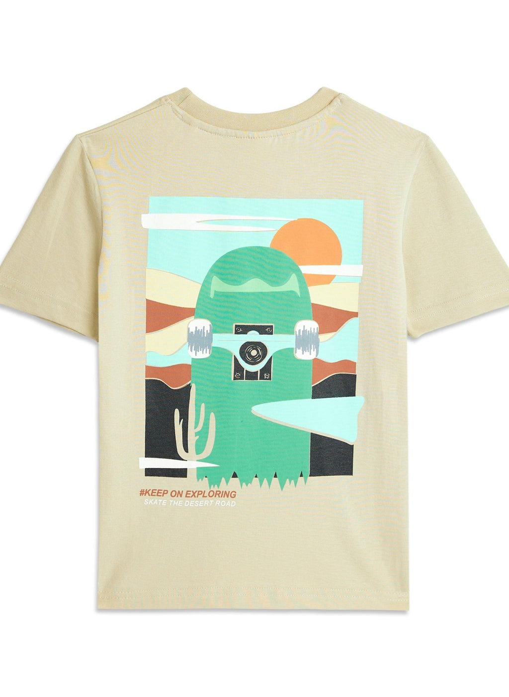 Victor And Jane Boys' T-Shirt “ "Ride The Streets!" - Light Brown