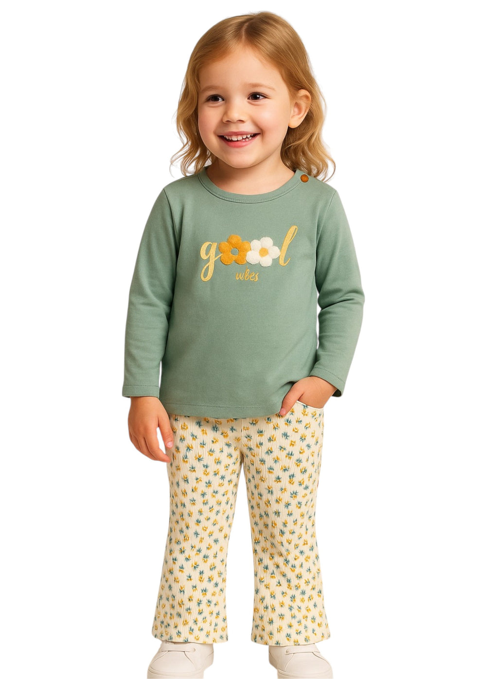 Print Pants Top Set