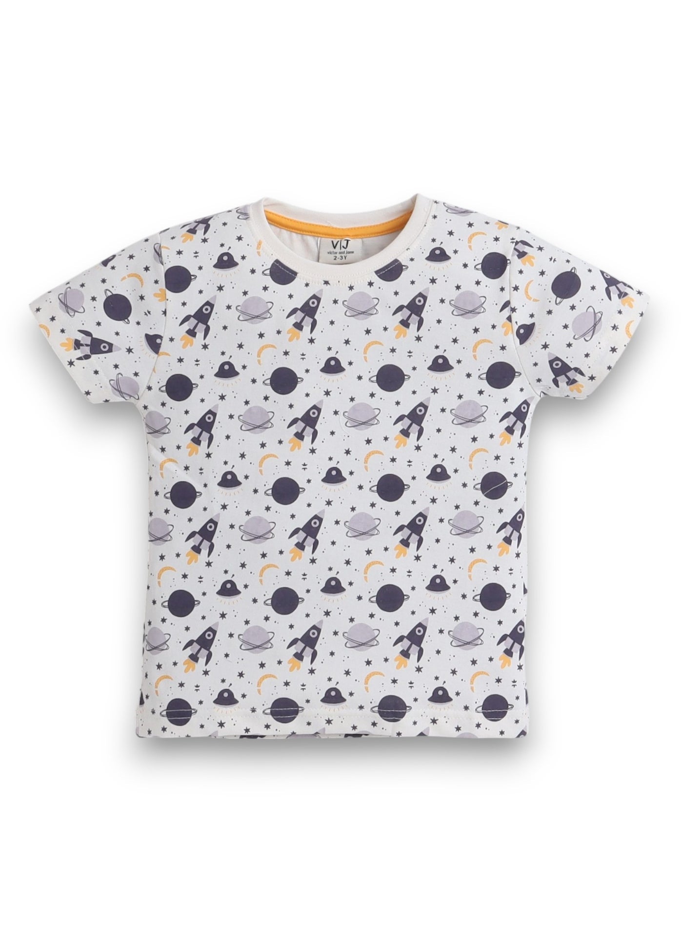 Victor And Jane - All-Over Printed T-Shirt And Shorts Pyjama Set