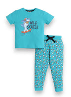 Victor And Jane - Printed T-Shirt And All-Over Printed Pyjama Set