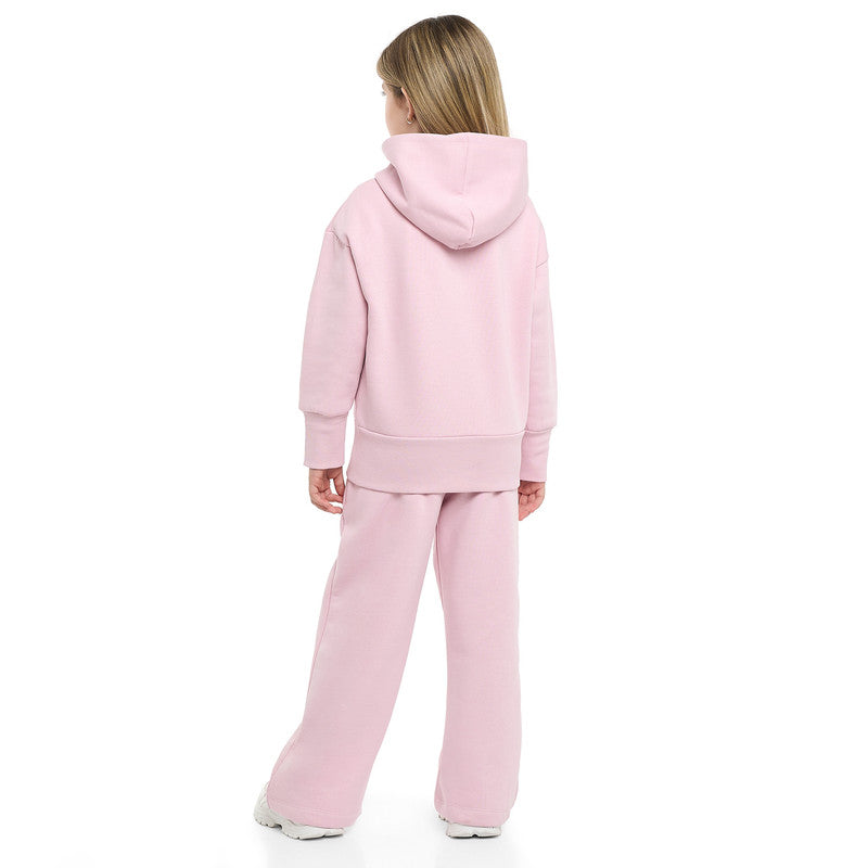 Girls CHIC Sequin Fleece Tracksuit – Pink 2-Piece Set