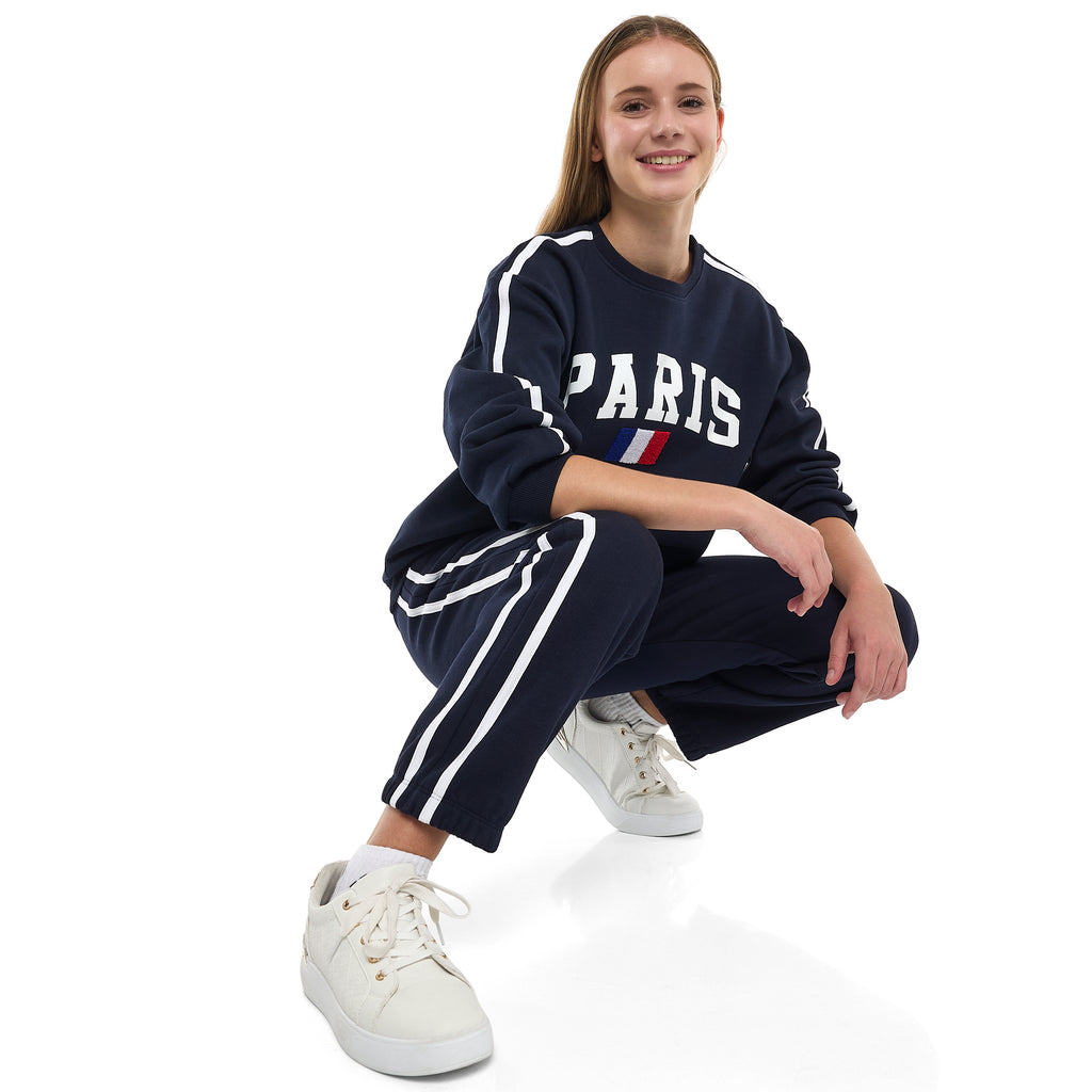 2-Piece Set- Œparis France” Cotton Fleece