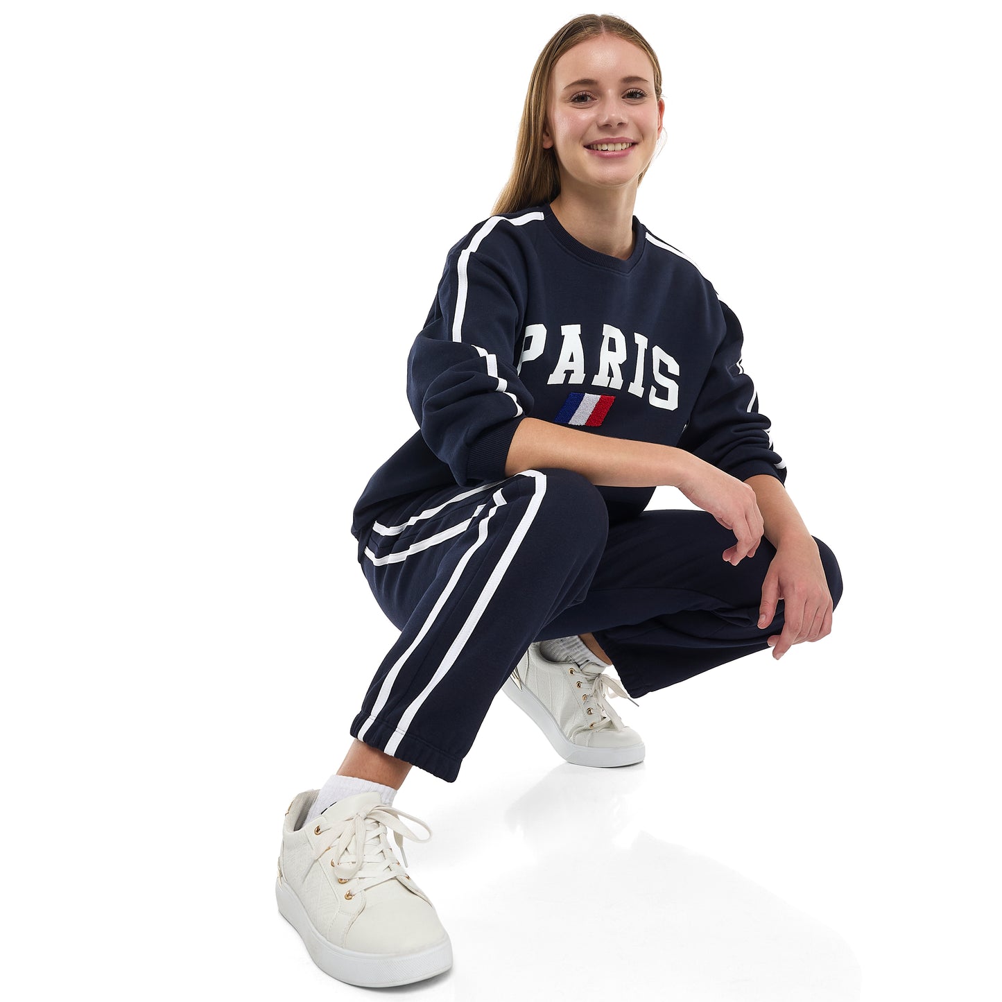 2-Piece Set - “Paris France” Cotton Fleece