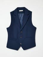 Blue Waistcoat, Shirt, Trousers & Bow Tie Set (3 Years–8 Years)