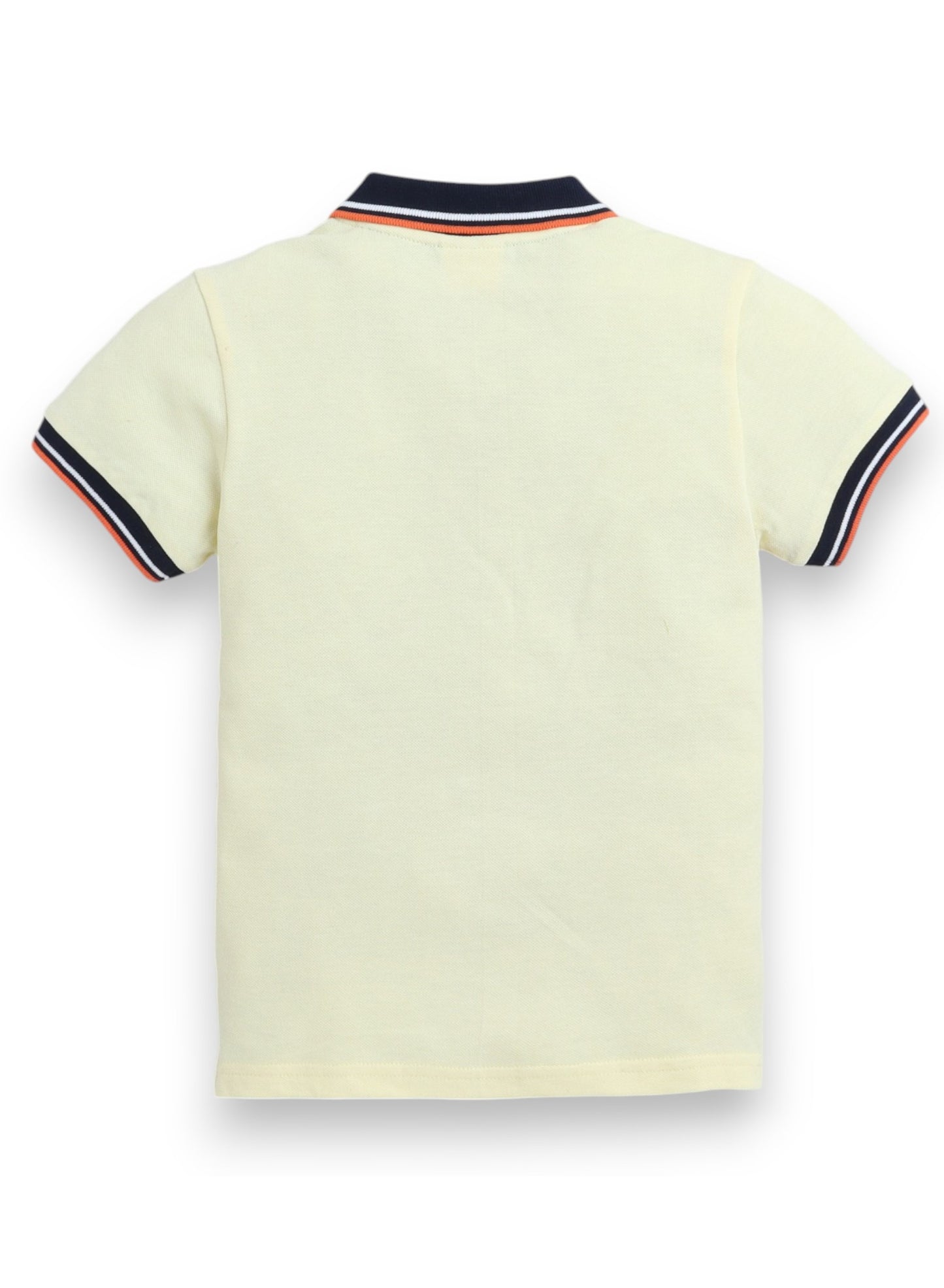 Victor & Jane Junior Boys' Polo T-Shirt – Yellow colour with Embroidered label detail
