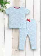 Victor And Jane - All-Over Printed T-Shirt And Pyjama Set