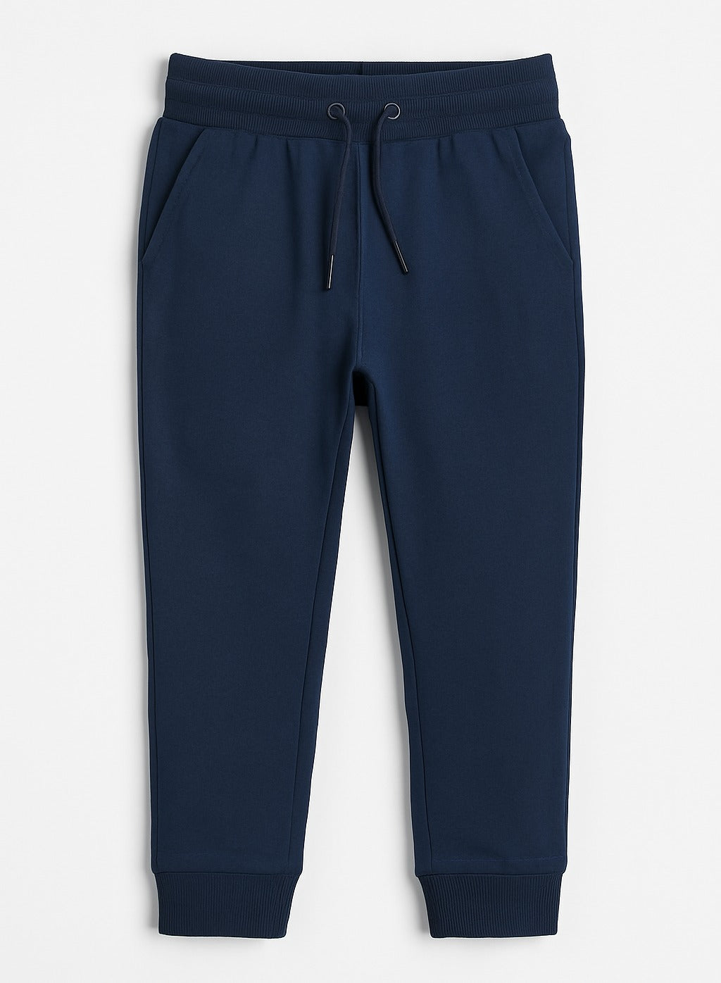 Boys French Terry Joggers With Drawstring Closure “ Navy