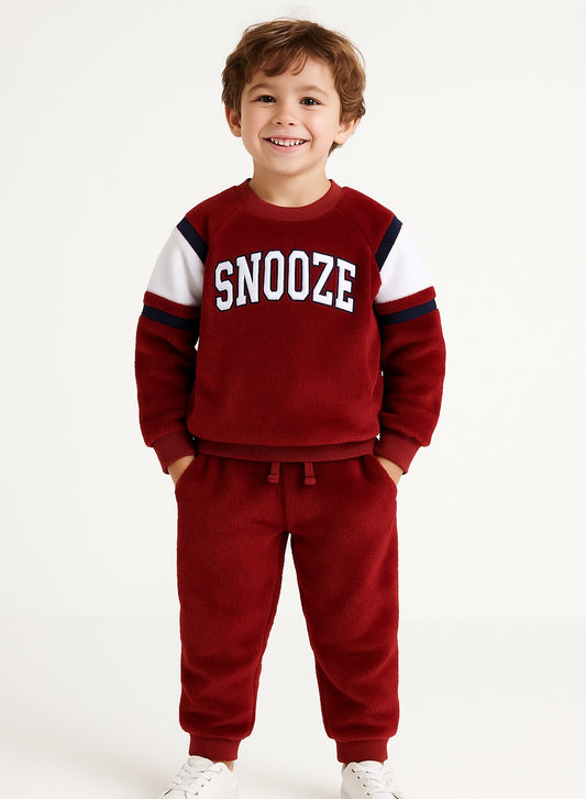 Boys Fleece Sweatshirt & Jogger Set (2–8 Years)