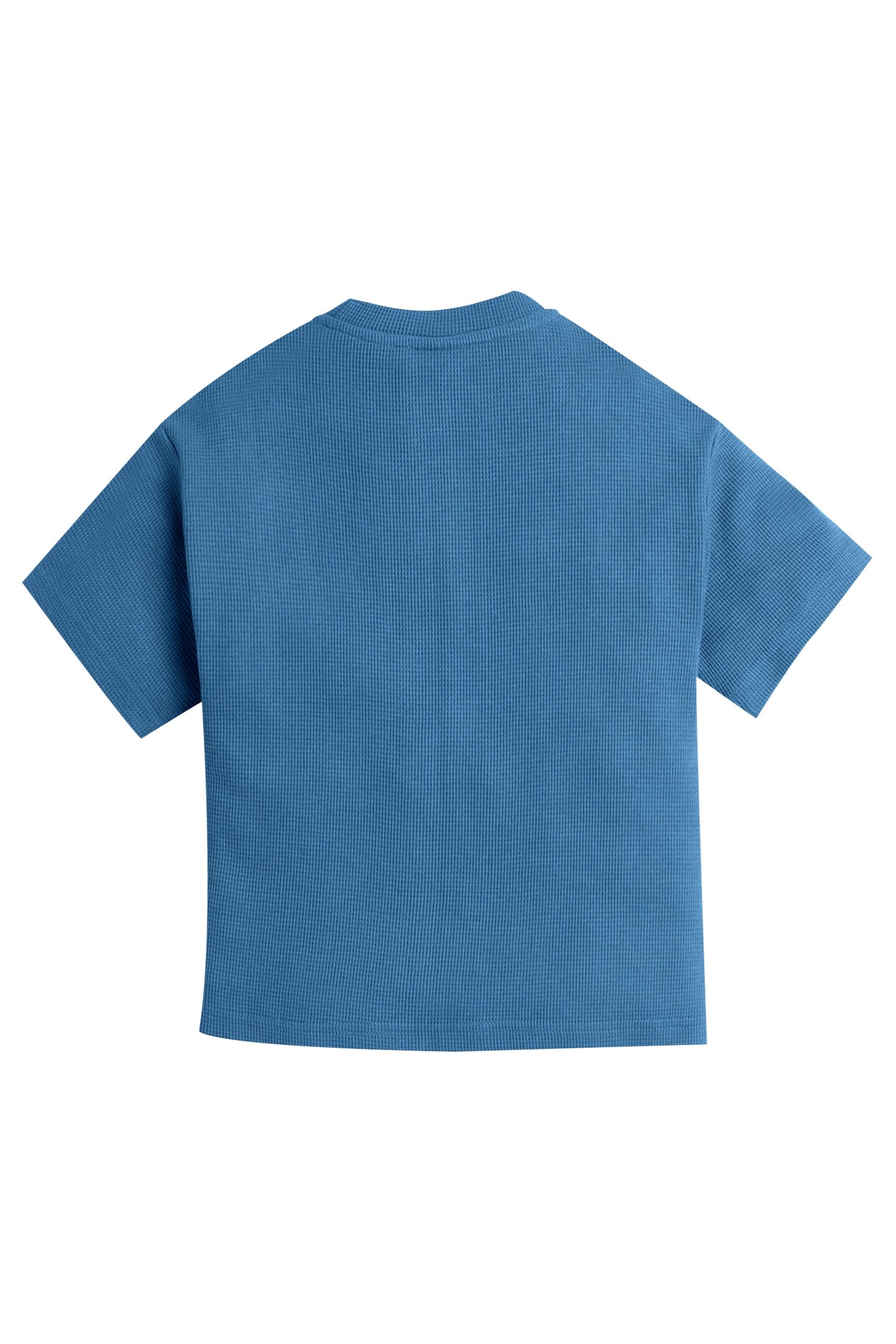 Junior Boys Textured Cotton T-Shirt