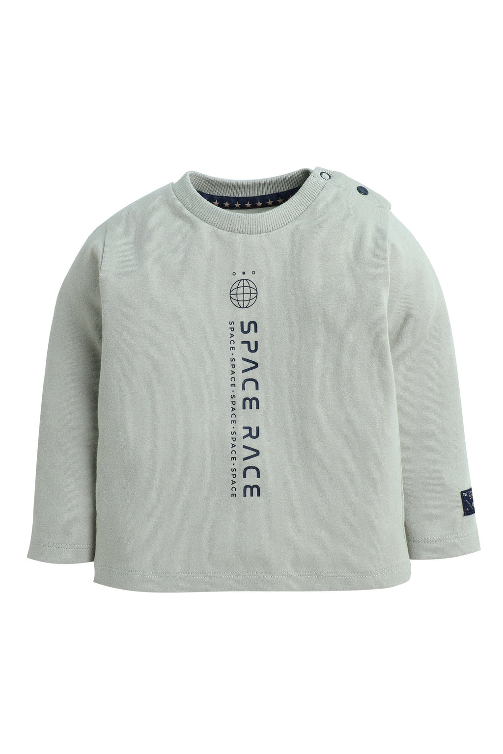 Dirkje Space Race Printed T-Shirt With Pant And Jacket Set - White/Navy