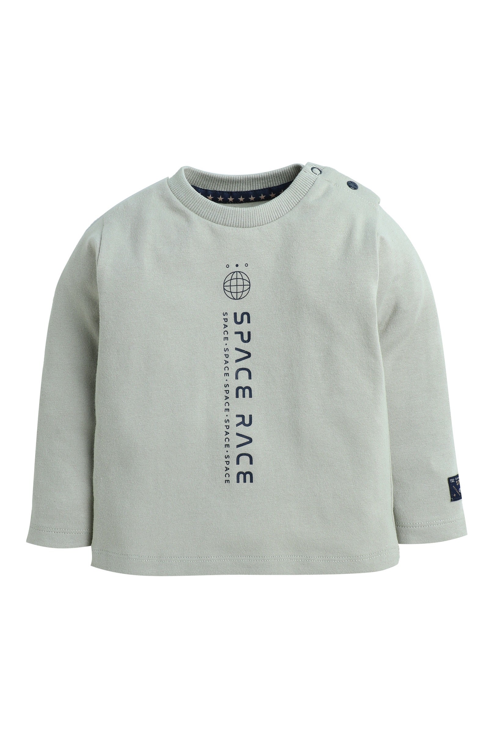 Dirkje Space Race Printed T-Shirt With Pant And Jacket Set - White/Navy
