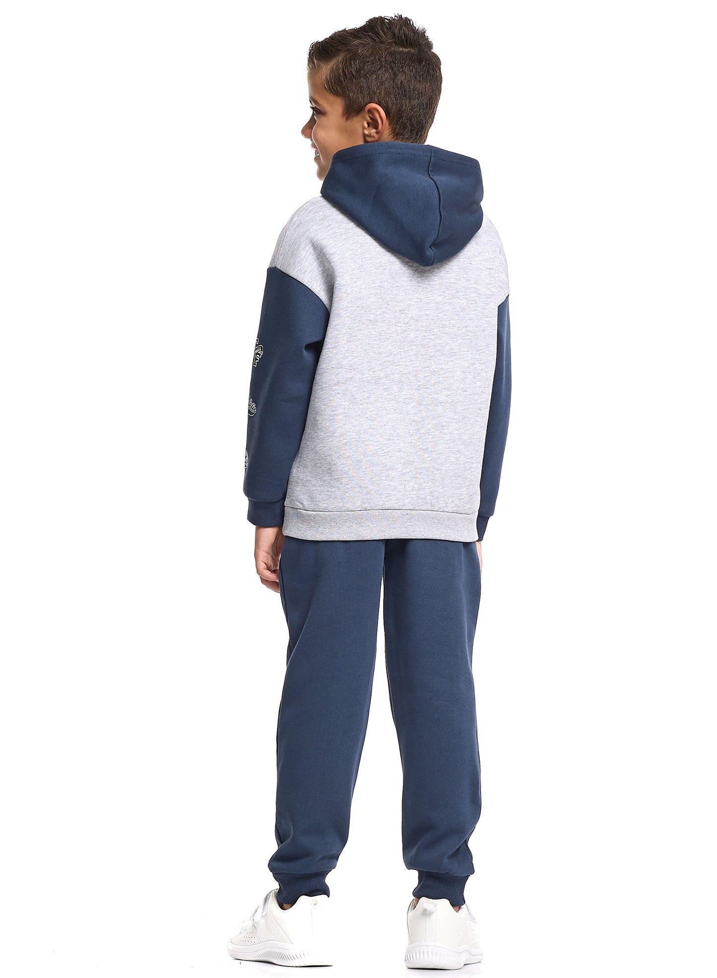 Boys Varsity Graphic Hoodie Fleece Tracksuit - 2 Piece Set