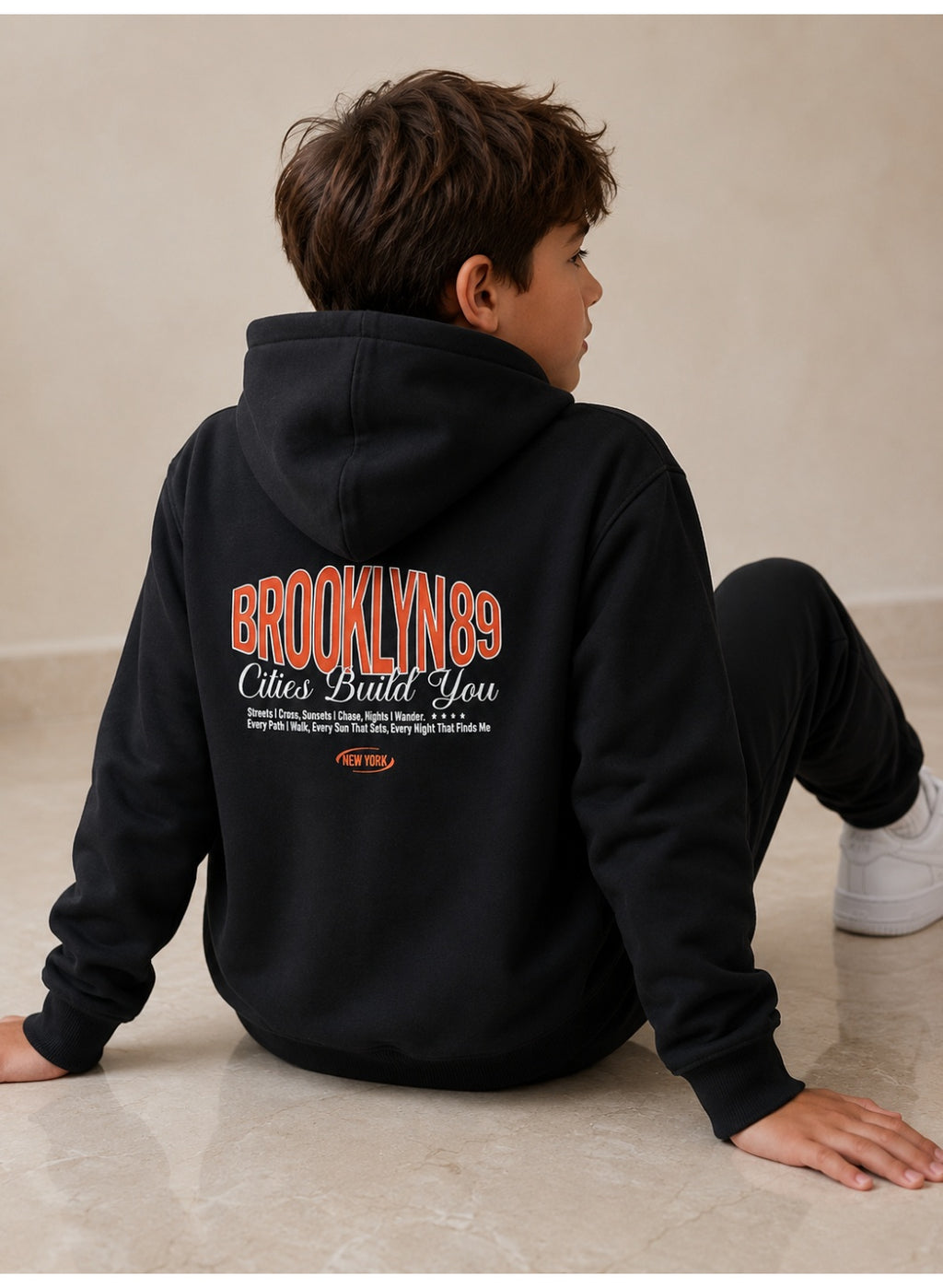 Boys’ Back Graphic Sweatshirt Hoodie and Jogger Pants Set