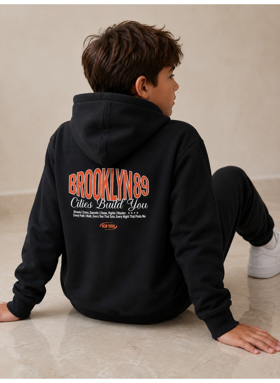 Boys’ Back Graphic Sweatshirt Hoodie and Jogger Pants Set