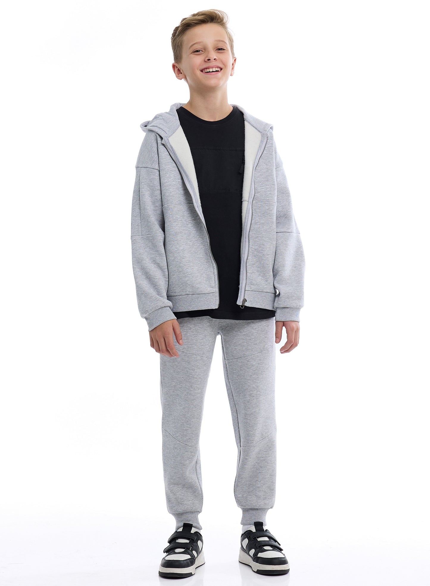 Boys Hoodie Set | Stylish Zip-Up & Joggers