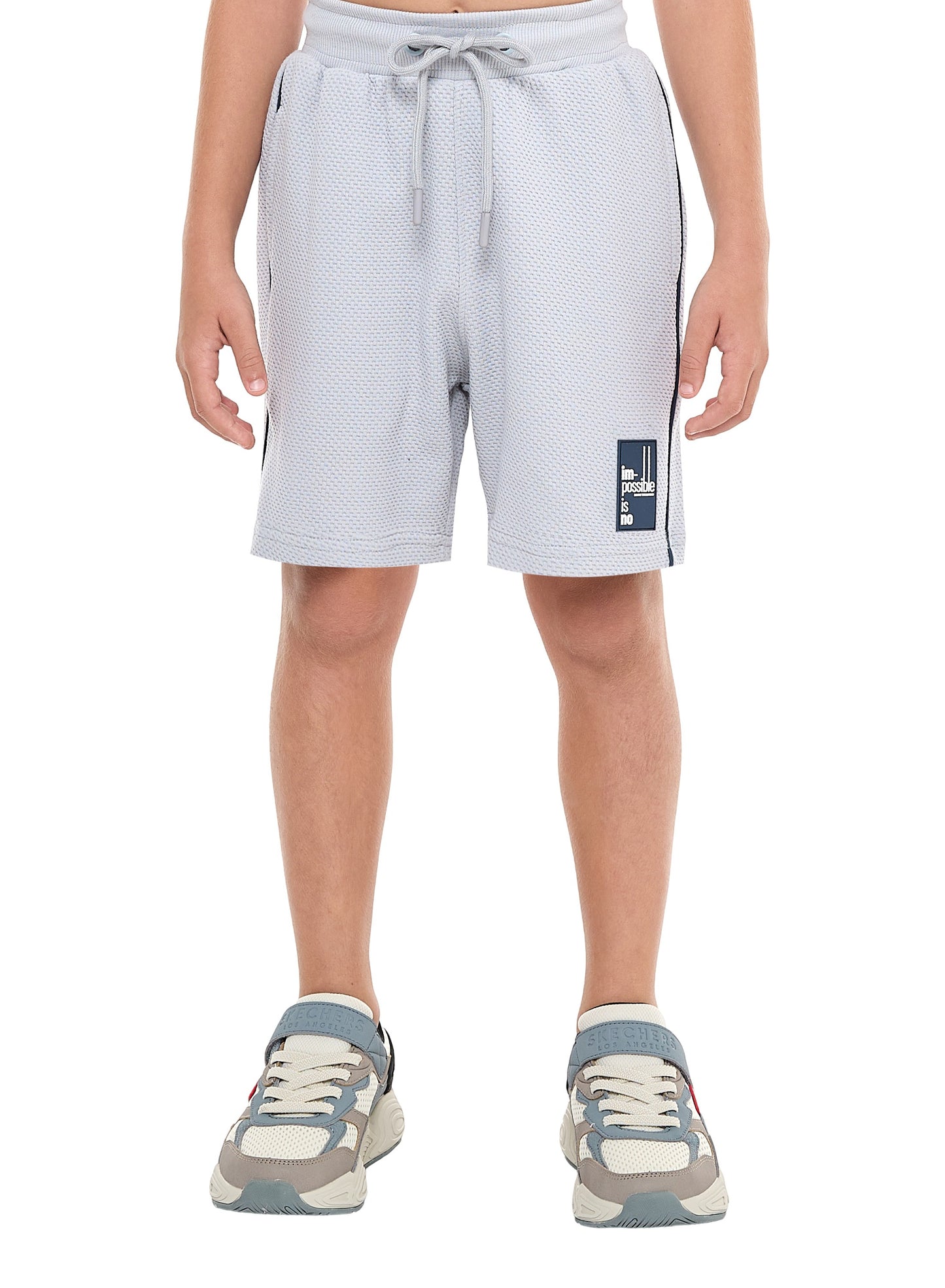 Victor and Jane Boys' Light Blue 2-Piece Jacquard Set with Pockets