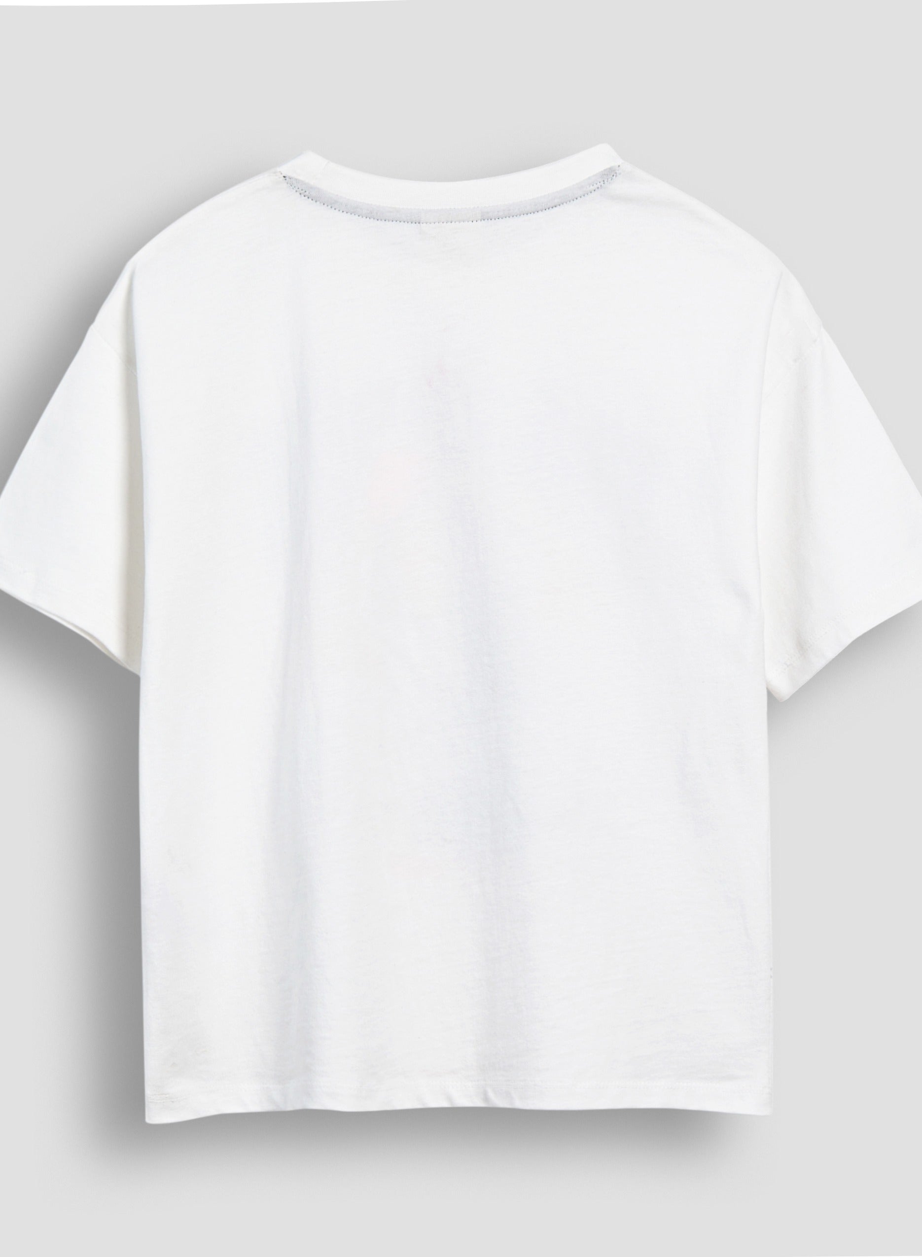 Victor And Jane Round Neck Party Graphic T-Shirt - White