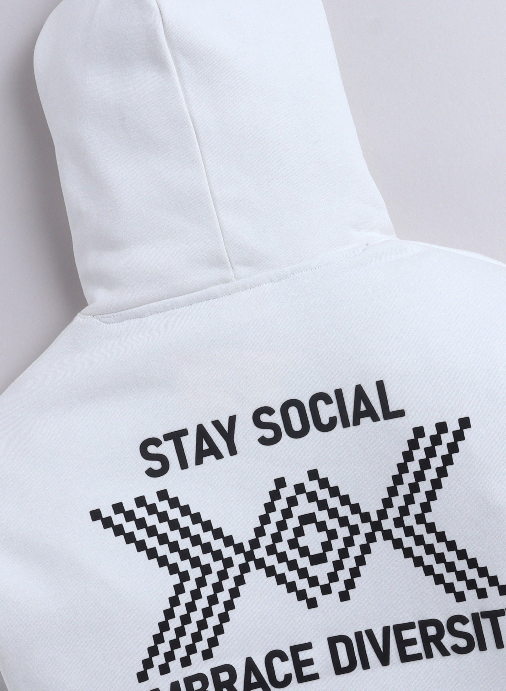 Boys' Off-White Œstay Social Embrace Diversity” Graphic Hoodie