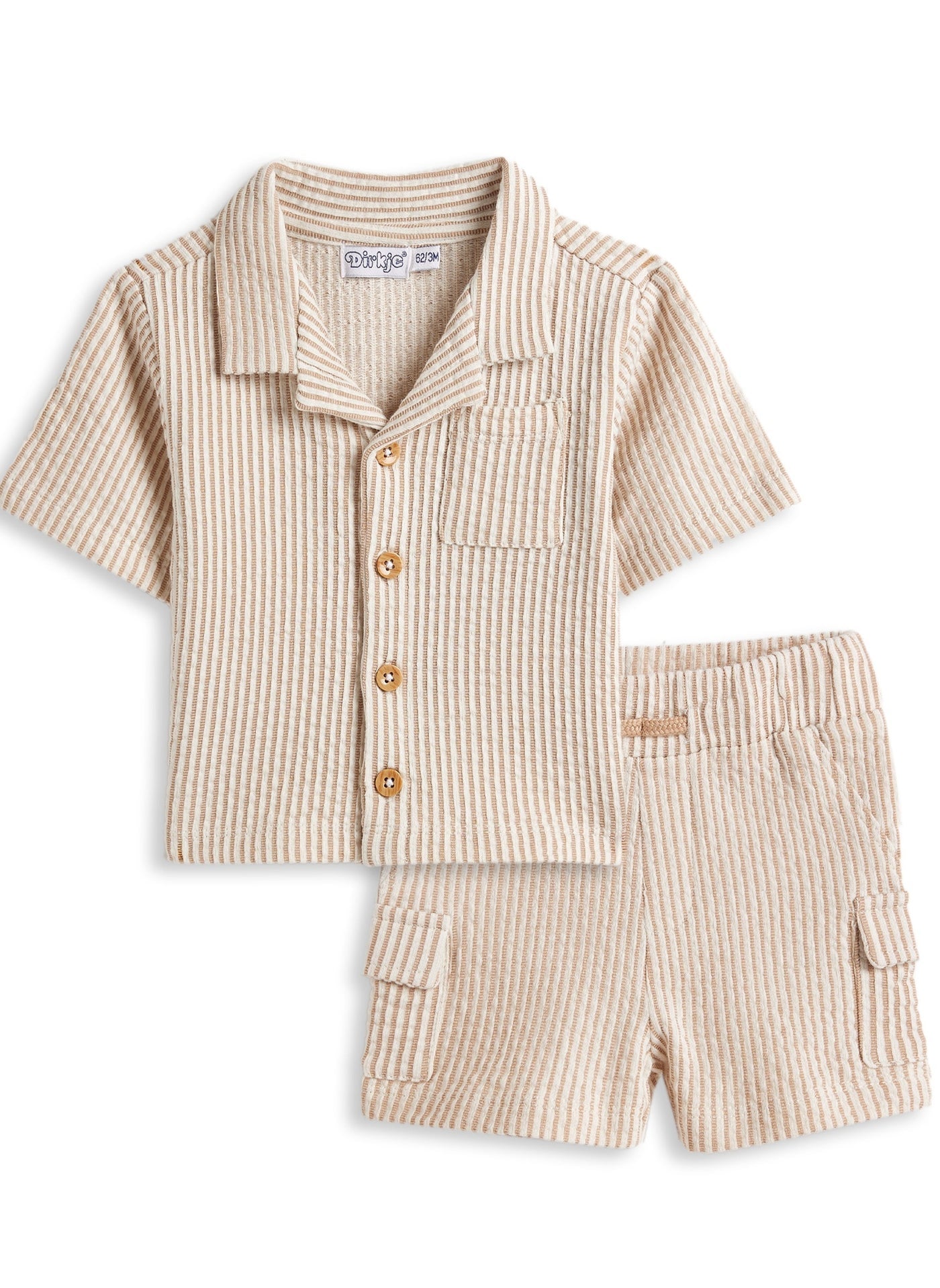Dirkje 2 pcs Set - Collar Shirt and Shorts