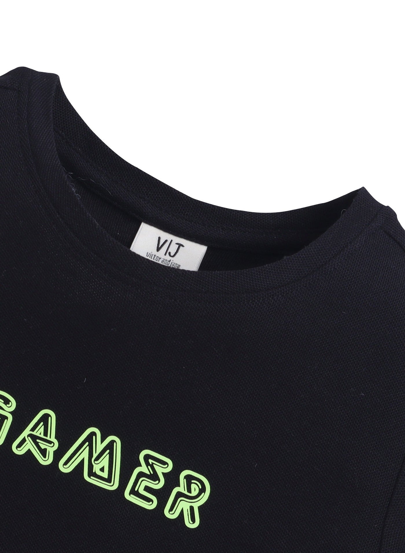 Junior Boys Black 'GAMER' Printed T-Shirt (2-9Y)