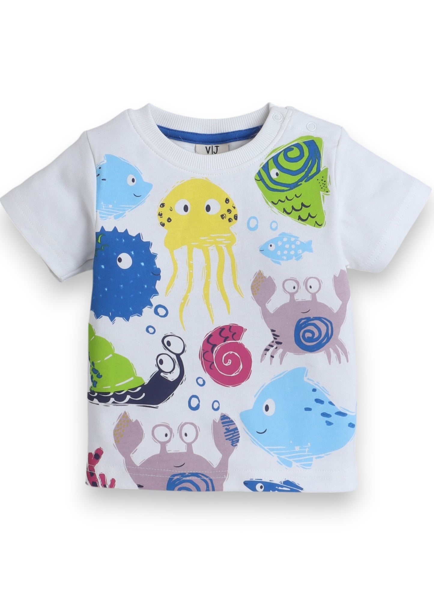 Victor and Jane Infant Boys' Cute Sea Advanture T-Shirt and Shorts Set