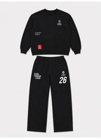 Boys’ Front and Back Graphic Sweatshirt and Barrel Jogger Pants Set