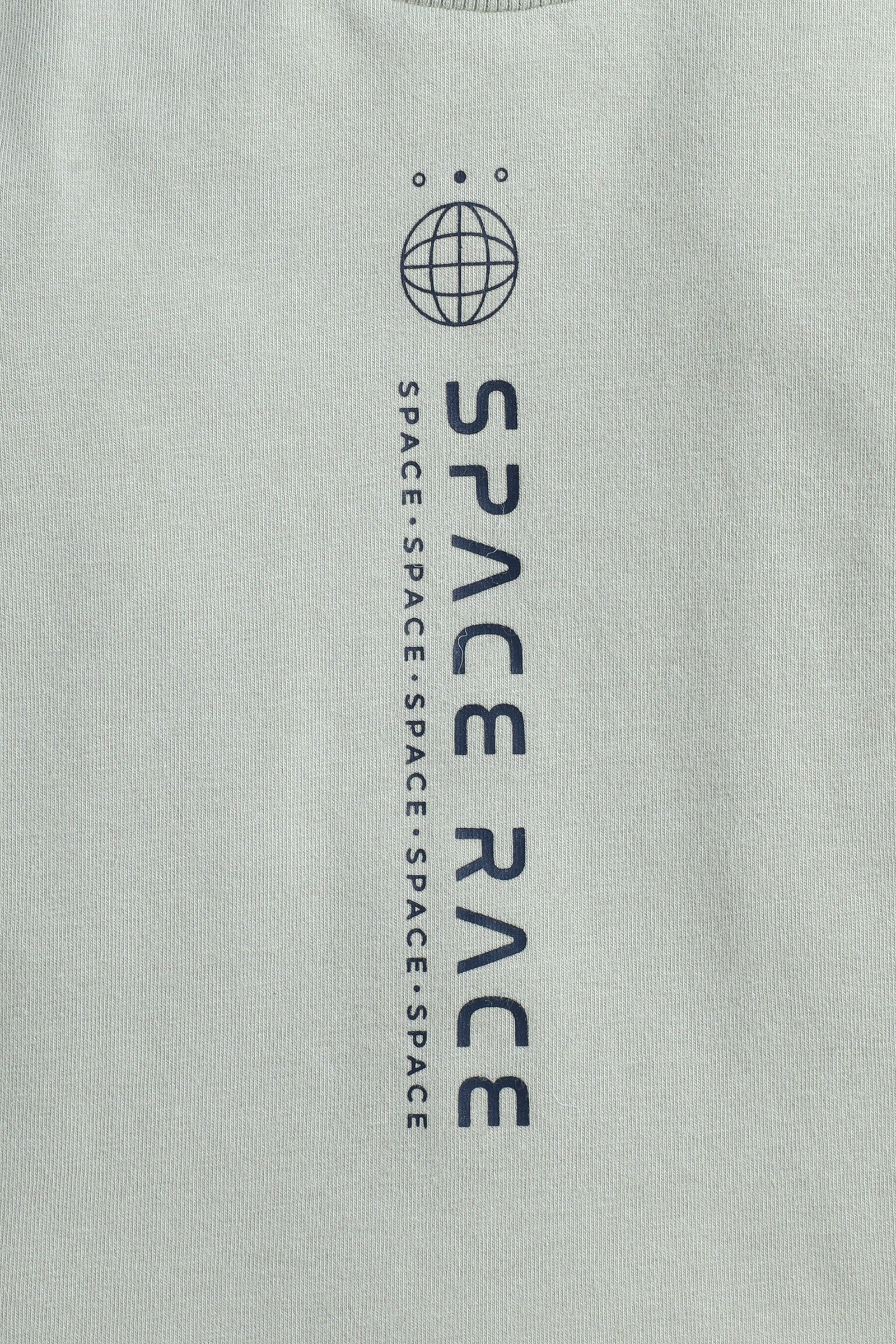 Dirkje Space Race Printed T-Shirt With Pant And Jacket Set - White/Navy